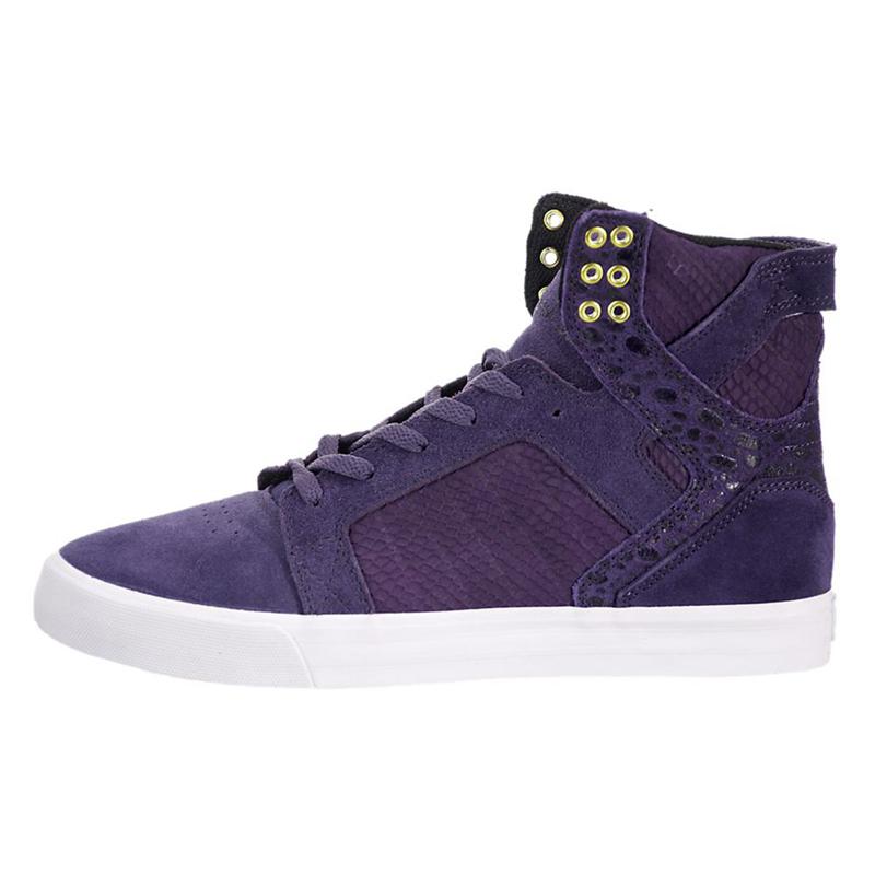 Zapatillas Altas Supra Argentina Hombre - SKYTOP Moradas (TKPOS-9738)